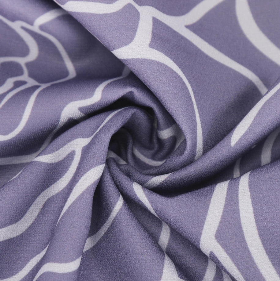 Summer Casual Loose Slit V-Neck Printed Faux Linen Dress