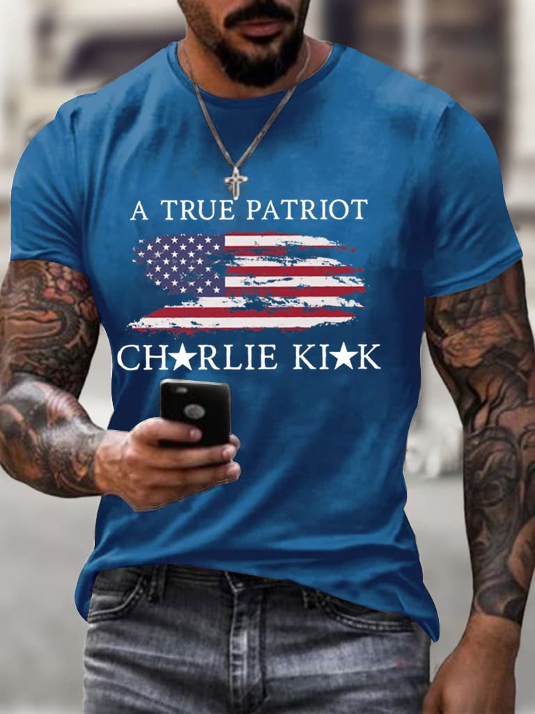 True Patriot Printed Casual T-shirt