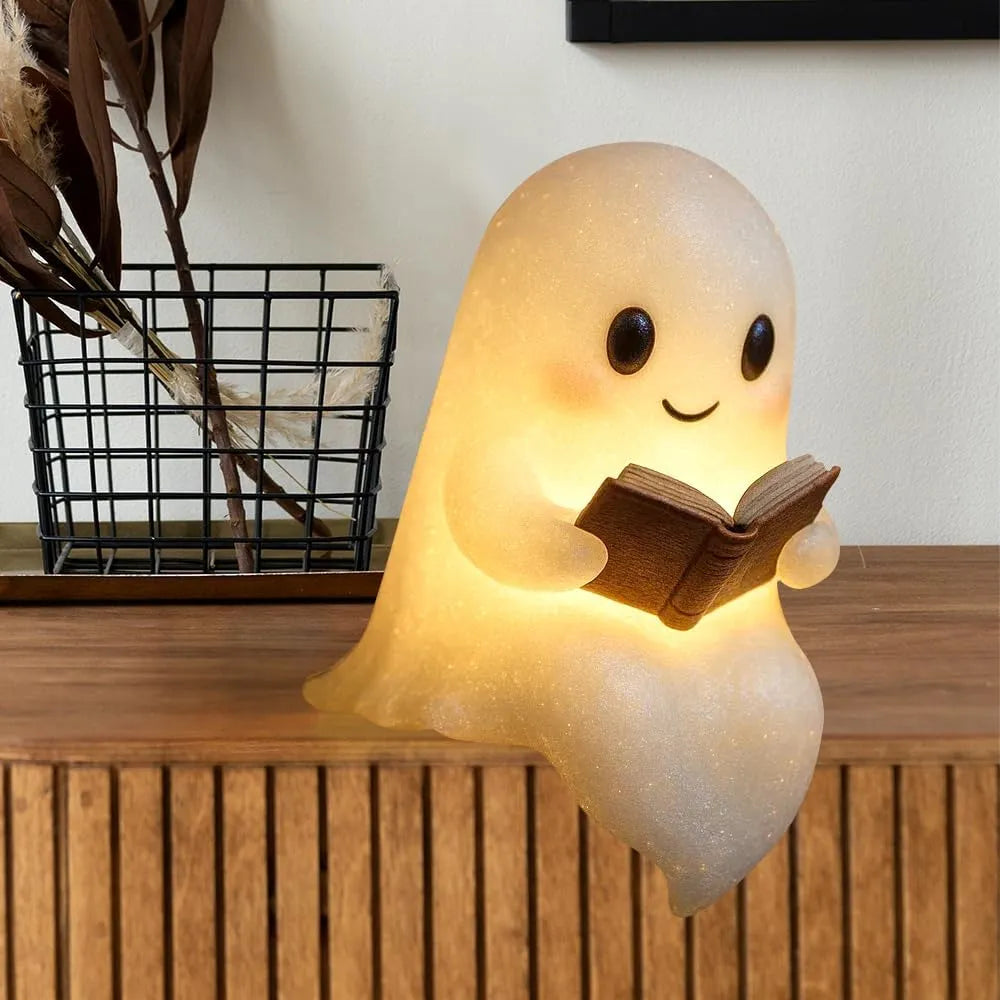 🔥Halloween Pre-sale🎃👻Cute Ghost Reading Book Lamp
