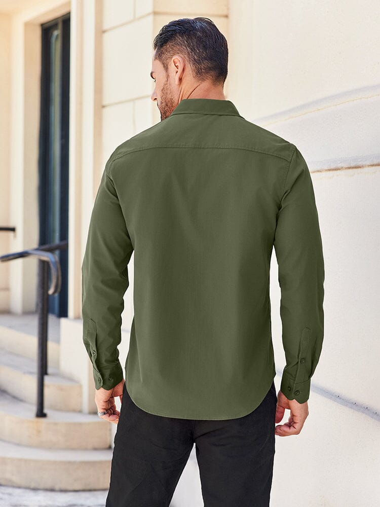 Elegant Untucked Dress Shirt