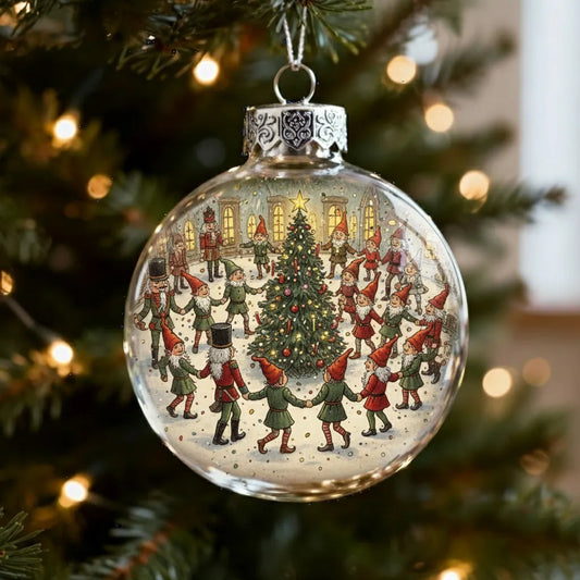 🔥Last Day 49% OFF - Vintage Christmas Scene Bulb Ornaments