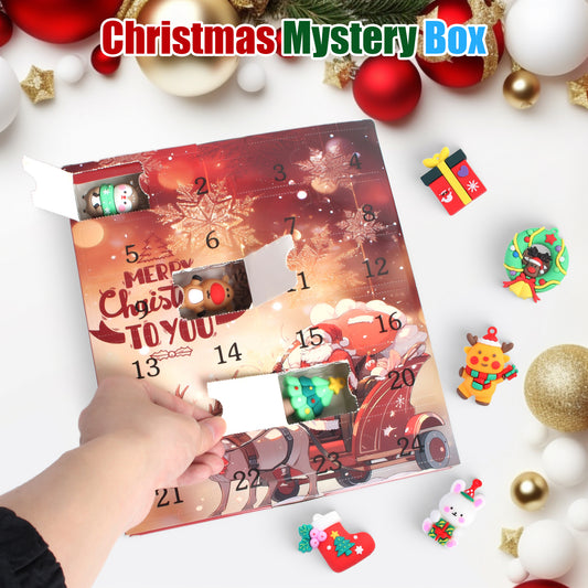 Christmas Advent Calendar Gift Box with 24 Surprises | Holiday Figures & Ornaments