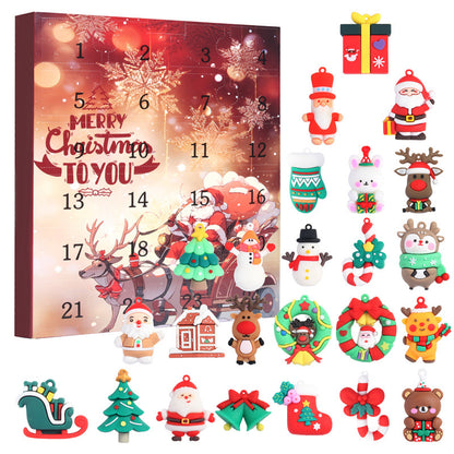 Christmas Advent Calendar Gift Box with 24 Surprises | Holiday Figures & Ornaments