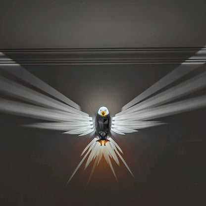 Bald Eagle Projection Wall Lamp LED Bedside Night Light, Creative Wall Mounted Home Decor Light