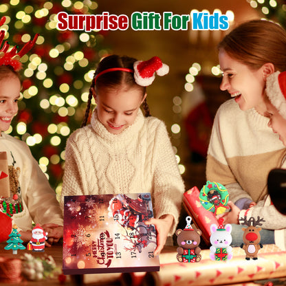 Christmas Advent Calendar Gift Box with 24 Surprises | Holiday Figures & Ornaments