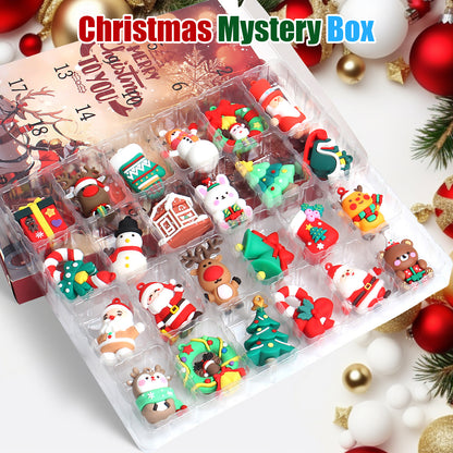 Christmas Advent Calendar Gift Box with 24 Surprises | Holiday Figures & Ornaments
