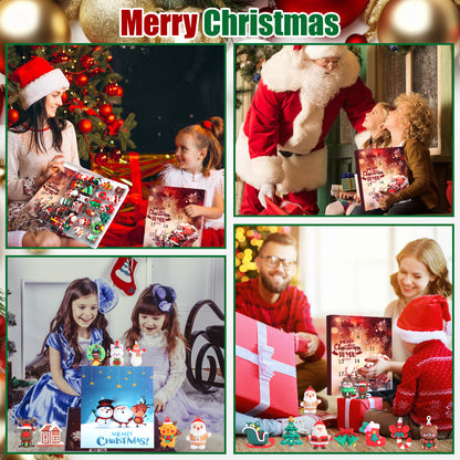 Christmas Advent Calendar Gift Box with 24 Surprises | Holiday Figures & Ornaments