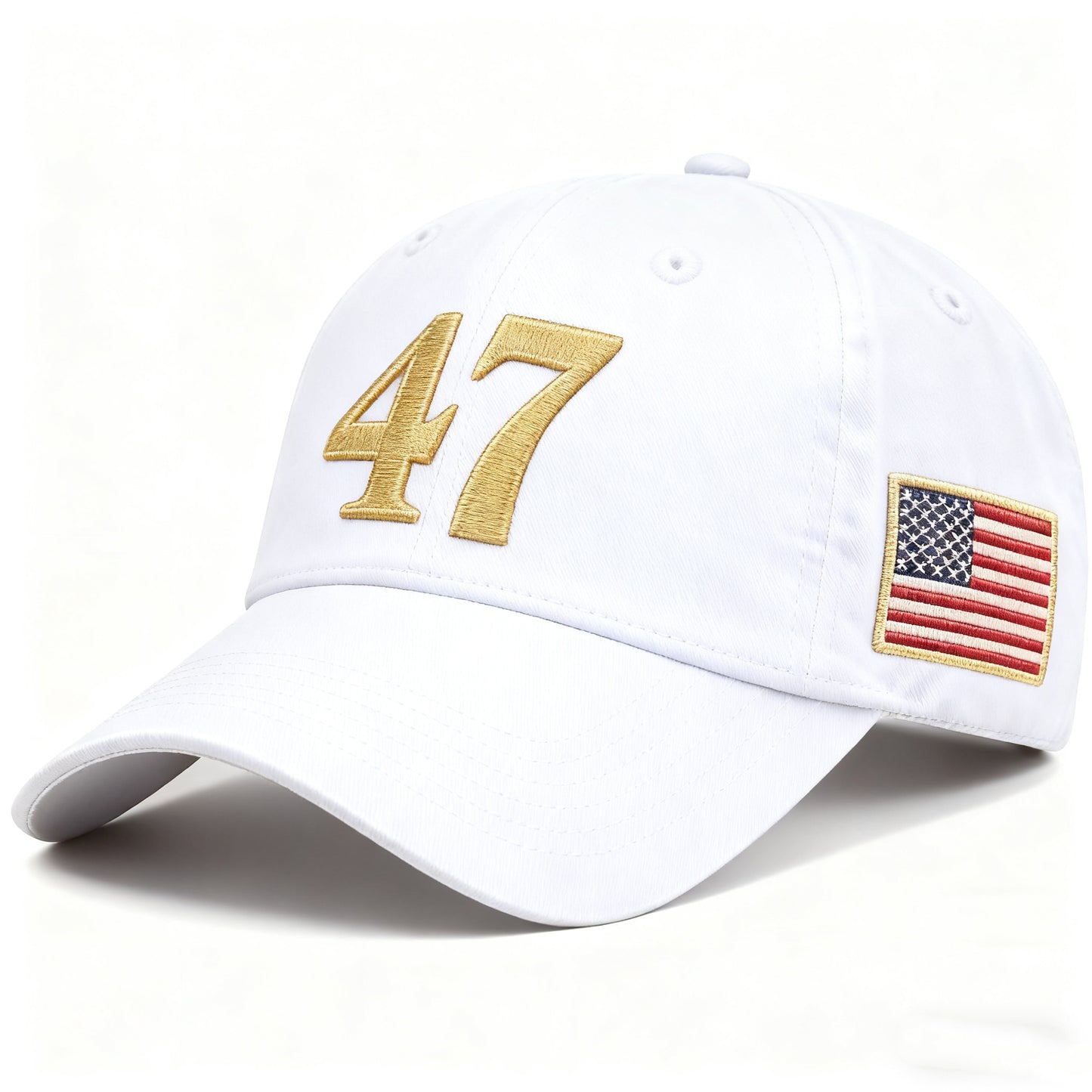 🇺🇸 47 Embroidered Baseball Cap – With American Flag Patch