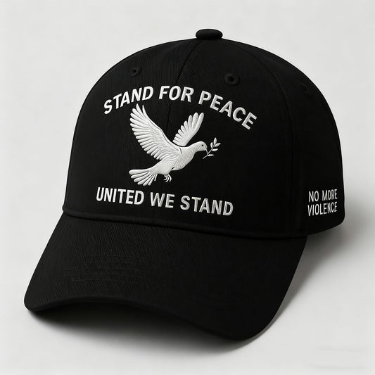 🕊️ Stand for Peace Baseball Cap – United We Stand