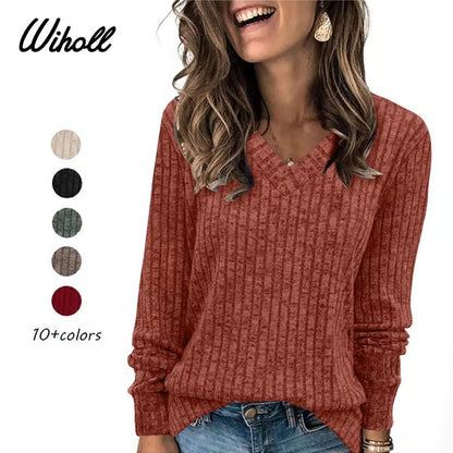 Women Casual Fall Tops Lightweight Tunic Sweaters