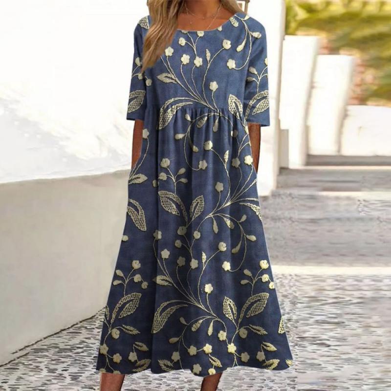 Women's Mid-Length Dress for Spring & Summer