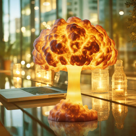 SheremArt Mushroom Cloud Lamp -A Sculptural Blast of Light That Redefines Home Decor