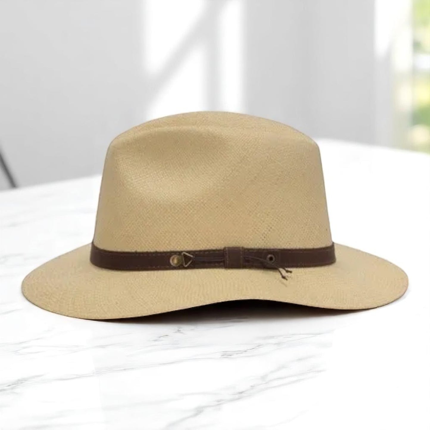 Can be rolls up for packing | Ecuador Straw Panama Hat