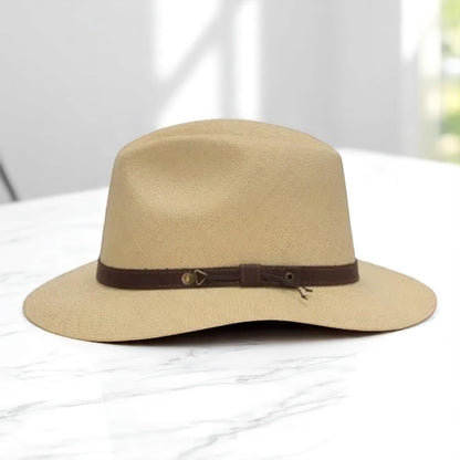 Can be rolls up for packing | Ecuador Straw Panama Hat