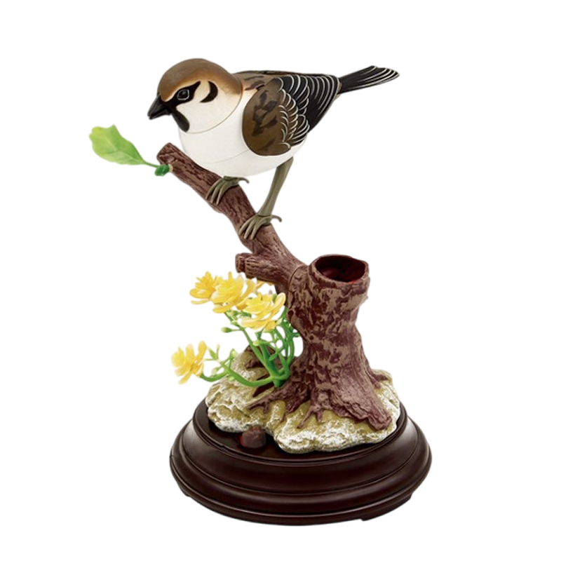 A lifelike singing bird
