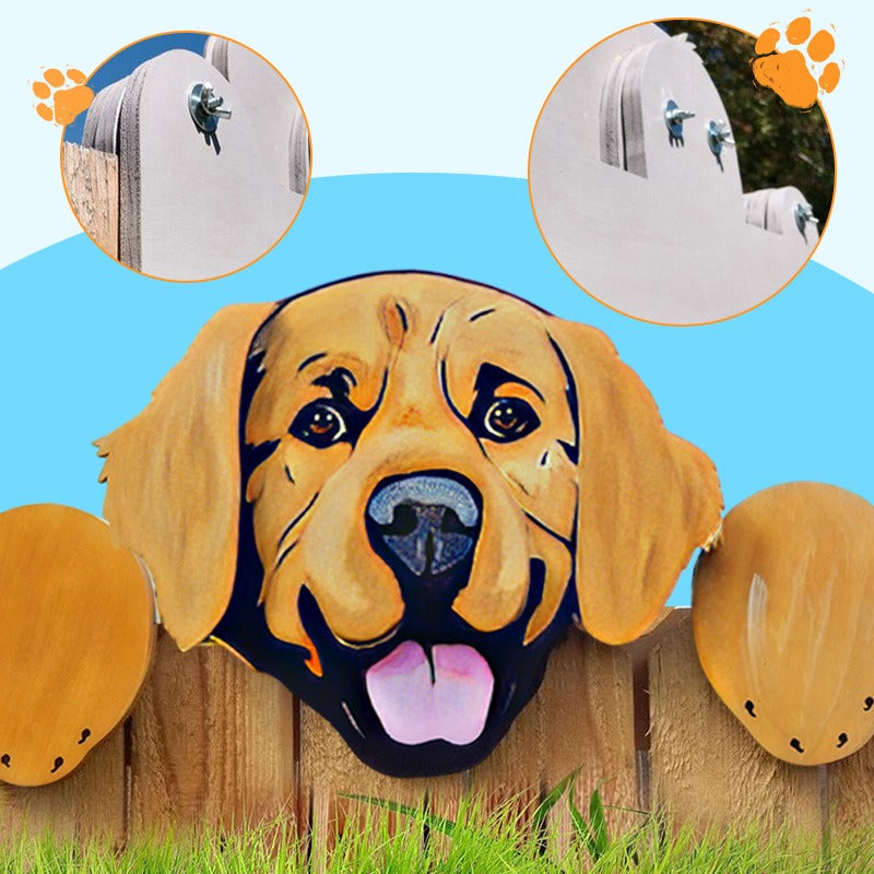 Fence Peeping Courtyard Art Decoration