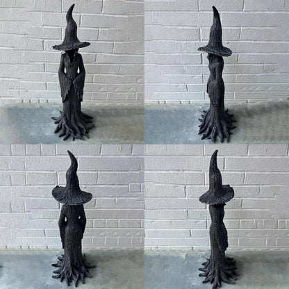 🔥❤️‍🔥🧙‍♀️Hand-Painted Enchanting Witch Statue: The Guardian of Your Home