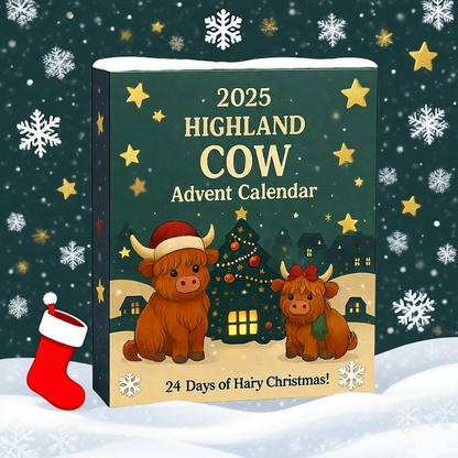 2025 Highland Cow Advent Calendar