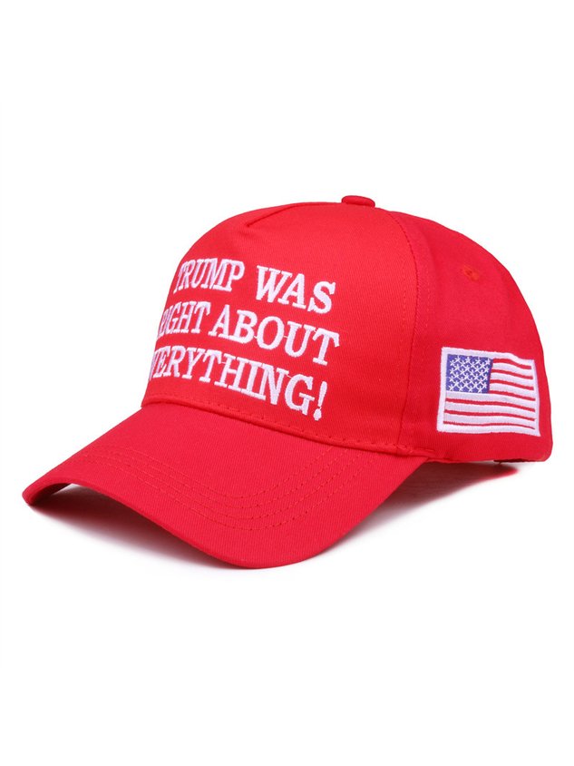 Royaura® Cotton Was Right About Everything Letter Printed Men's Duck Bill Baseball Cap