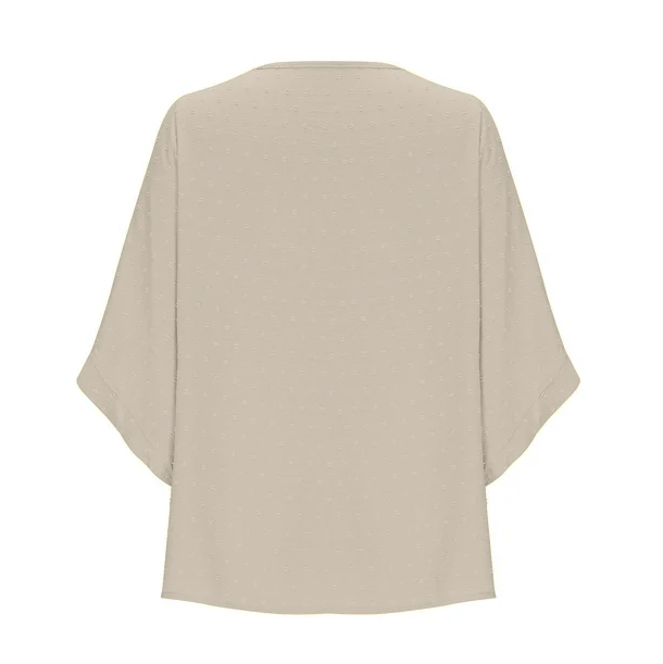 Spring-autumn round-neck chiffon jacquard fashion casual loose T-shirt