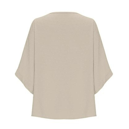 Spring-autumn round-neck chiffon jacquard fashion casual loose T-shirt