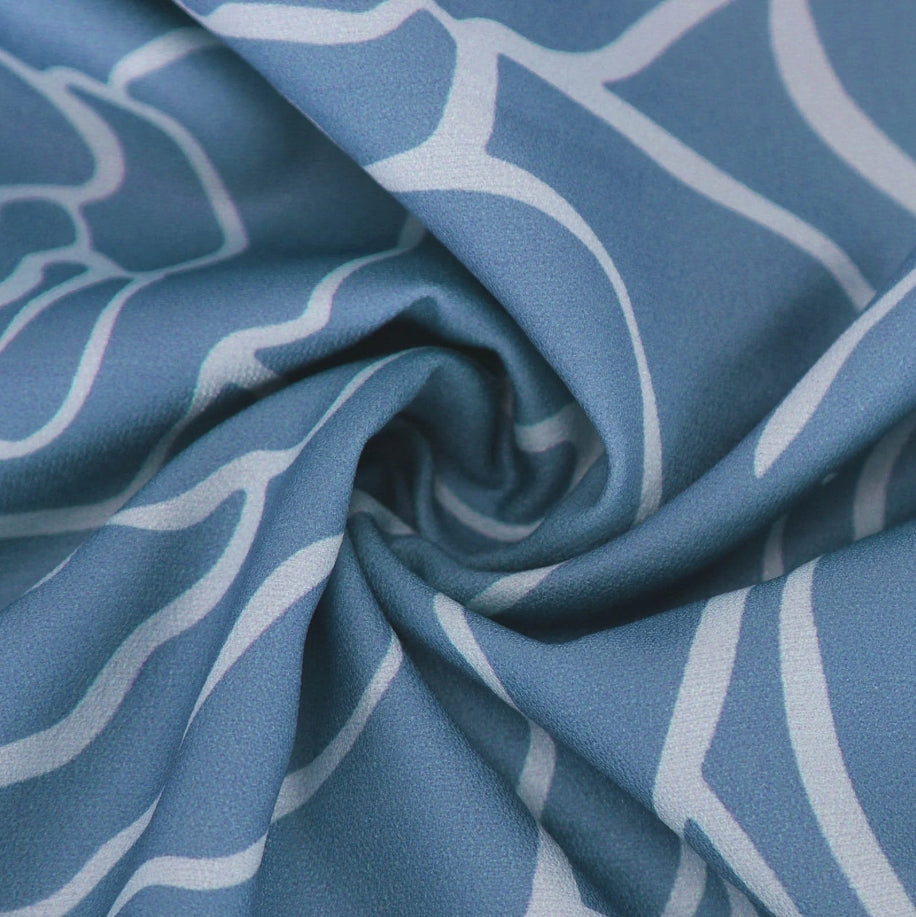 Summer Casual Loose Slit V-Neck Printed Faux Linen Dress