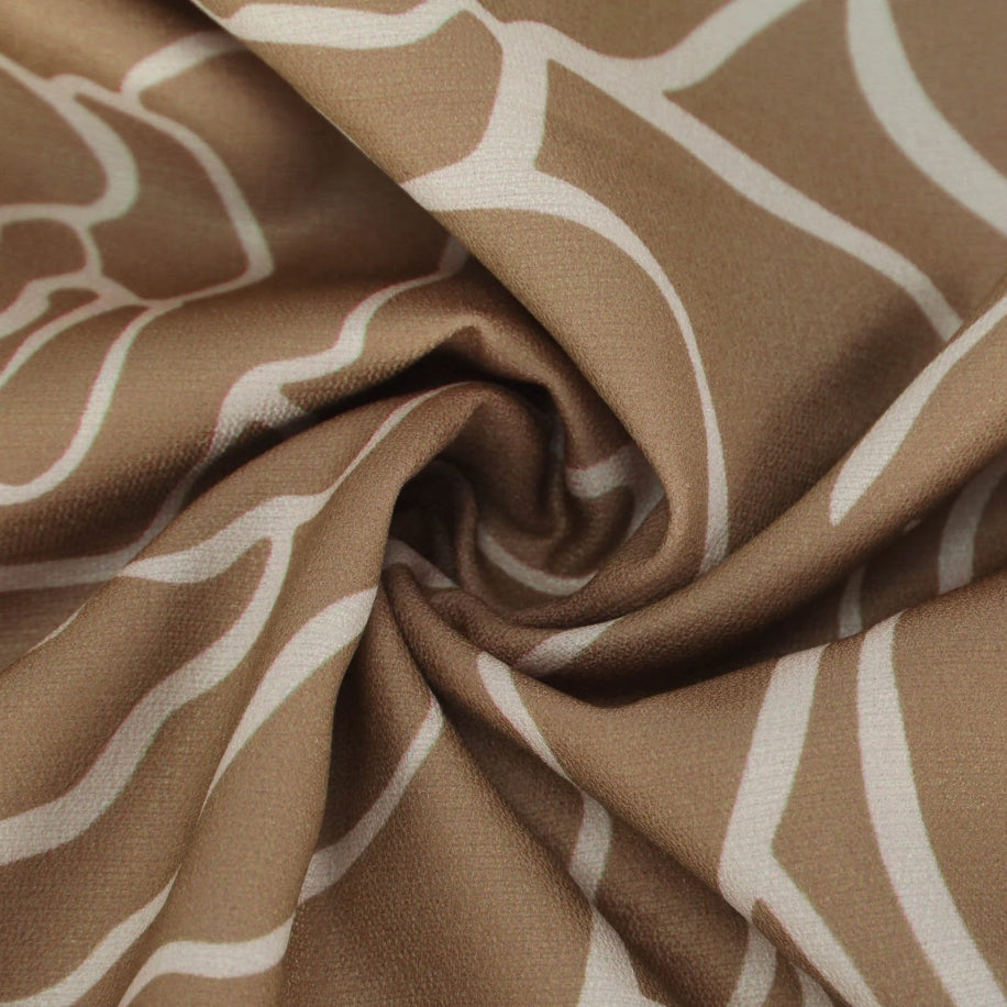 Summer Casual Loose Slit V-Neck Printed Faux Linen Dress