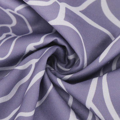 Summer Casual Loose Slit V-Neck Printed Faux Linen Dress