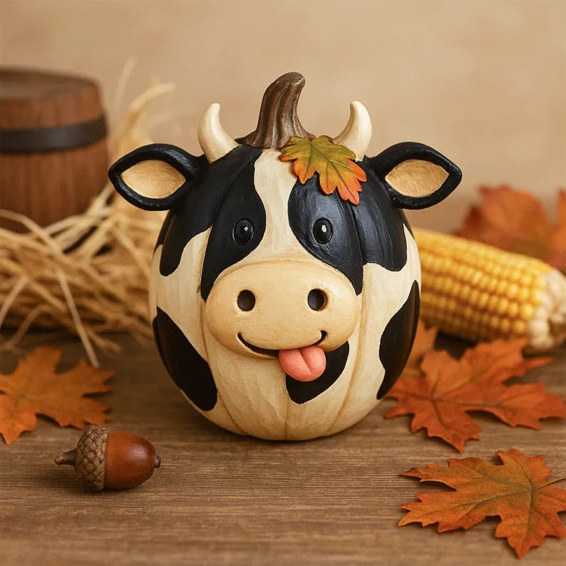 Farm Animal Pumpkin Figurines