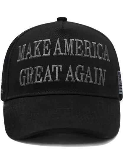 Royaura® Cotton Was Right About Everything Letter Printed Men's Duck Bill Baseball Cap