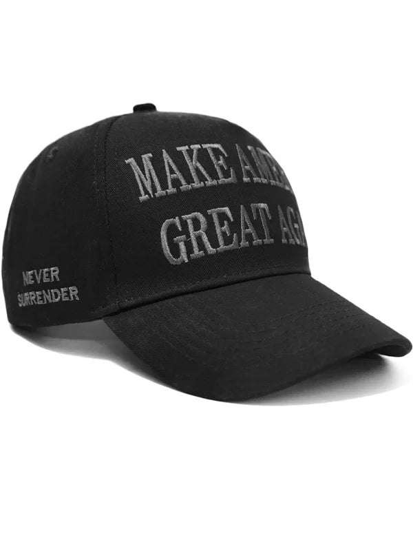 Royaura® Cotton Was Right About Everything Letter Printed Men's Duck Bill Baseball Cap