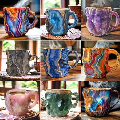 2025 HOT SALE ✨️ New Mineral Crystal Coffee Mugs☕