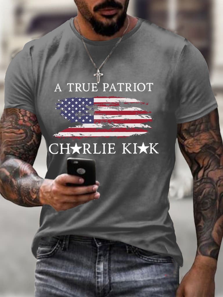 True Patriot Printed Casual T-shirt