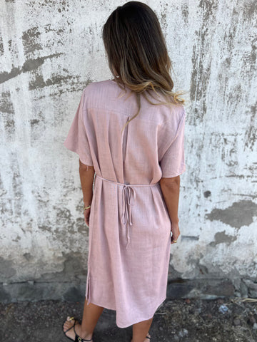 Spring and summer round neck fashion loose printed long dress robe