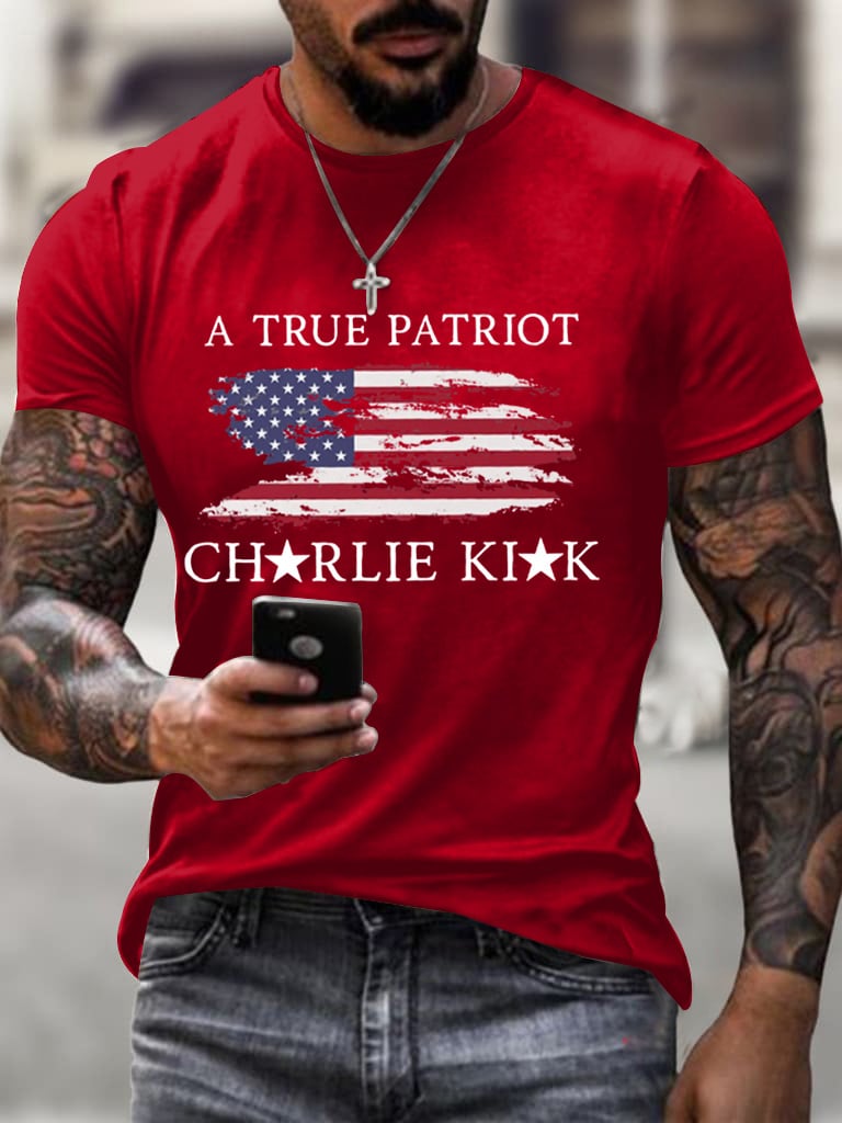 True Patriot Printed Casual T-shirt