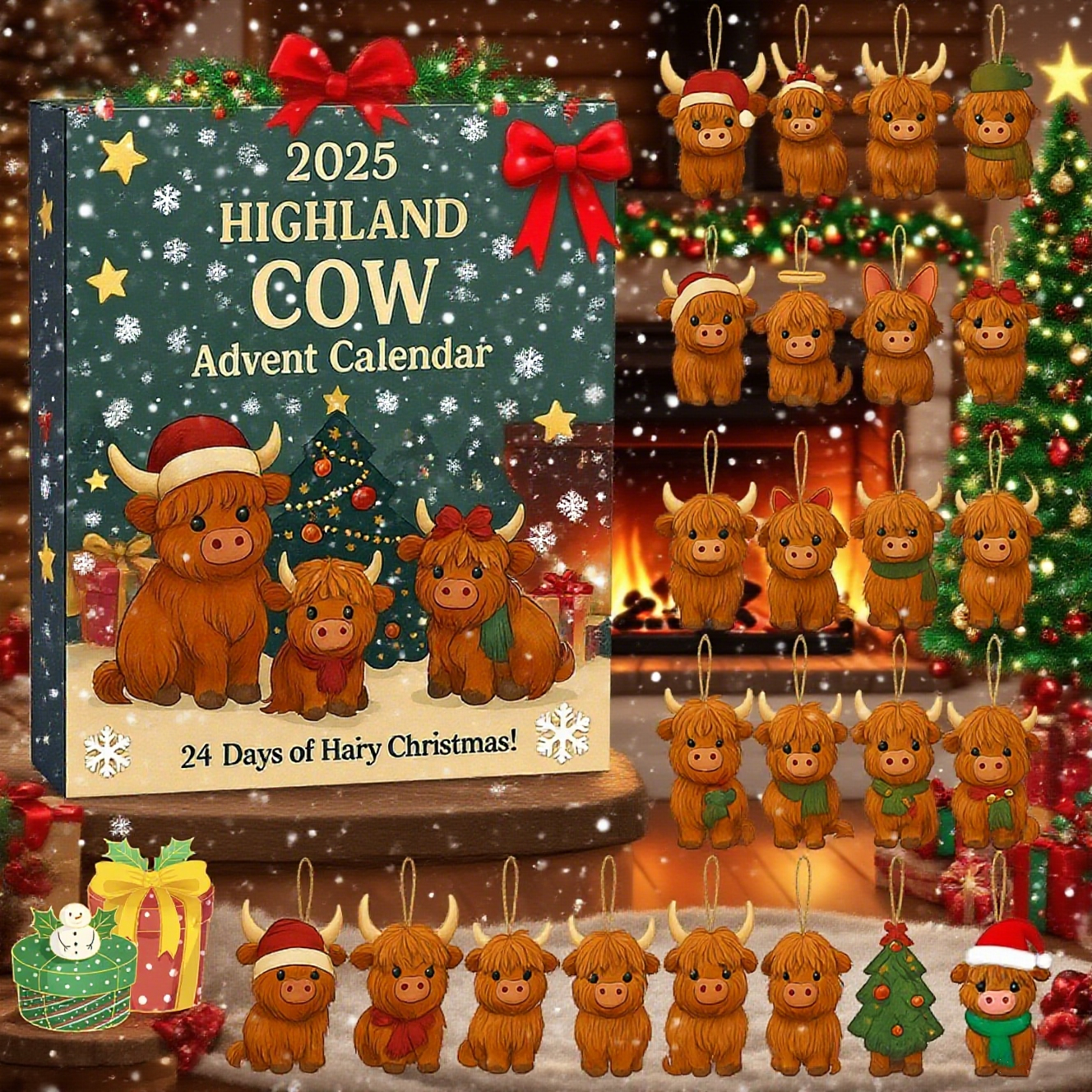 2025 Highland Cow Advent Calendar