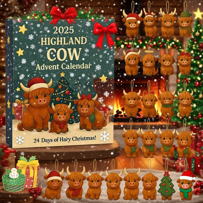 2025 Highland Cow Advent Calendar