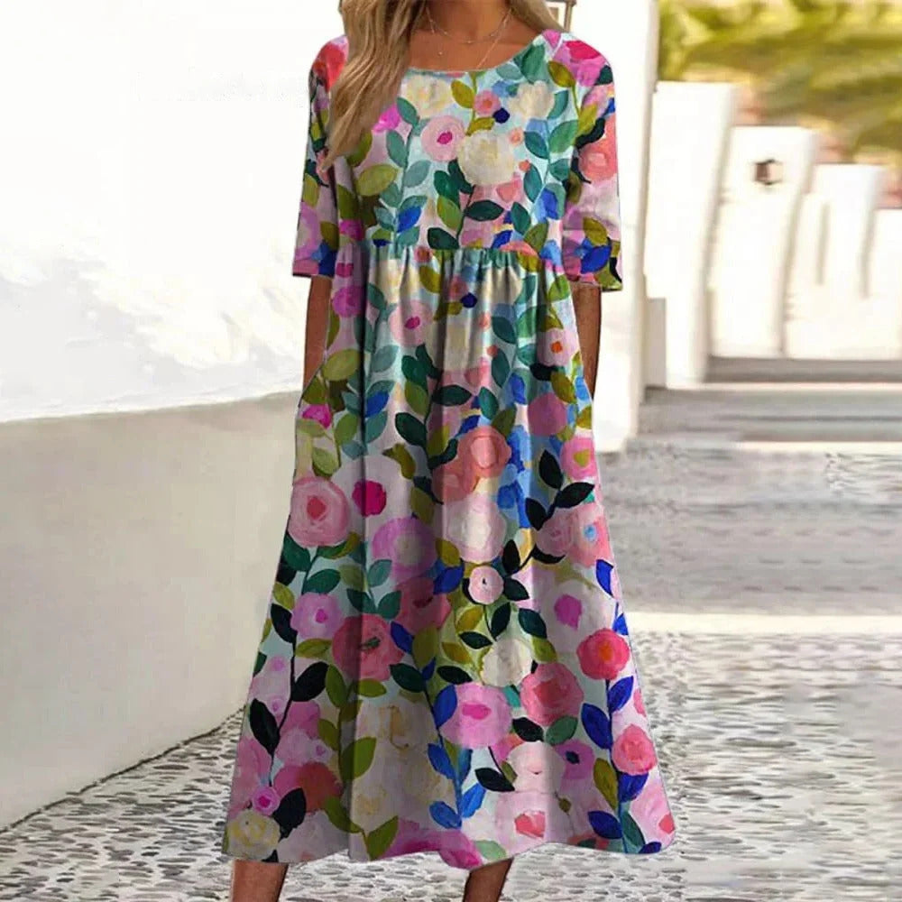 Women's Mid-Length Dress for Spring & Summer