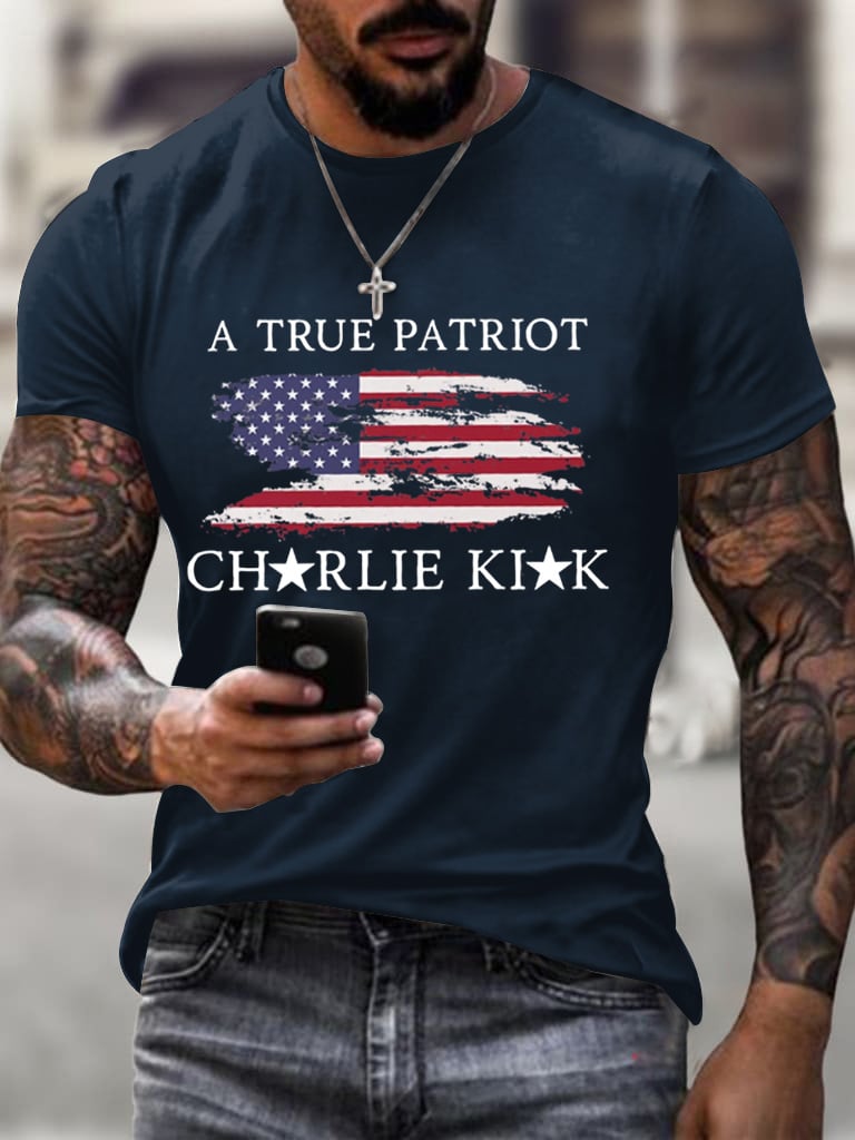 True Patriot Printed Casual T-shirt