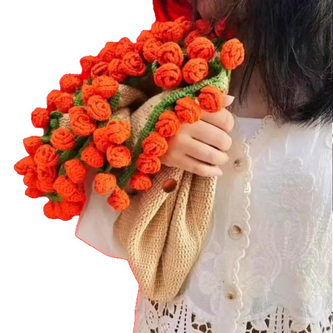 💝Thoughtful gift 50% OFF - Handmade Yarn DIY Bouquet & Blanket Material Kit
