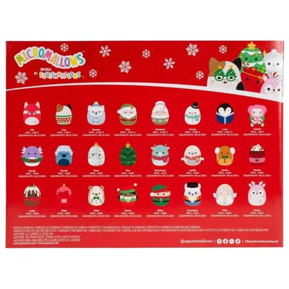 🎅 Early Christmas Sale🎅2026 Squishmallows 24-Day Micromallows Holiday Plush Advent Calendar