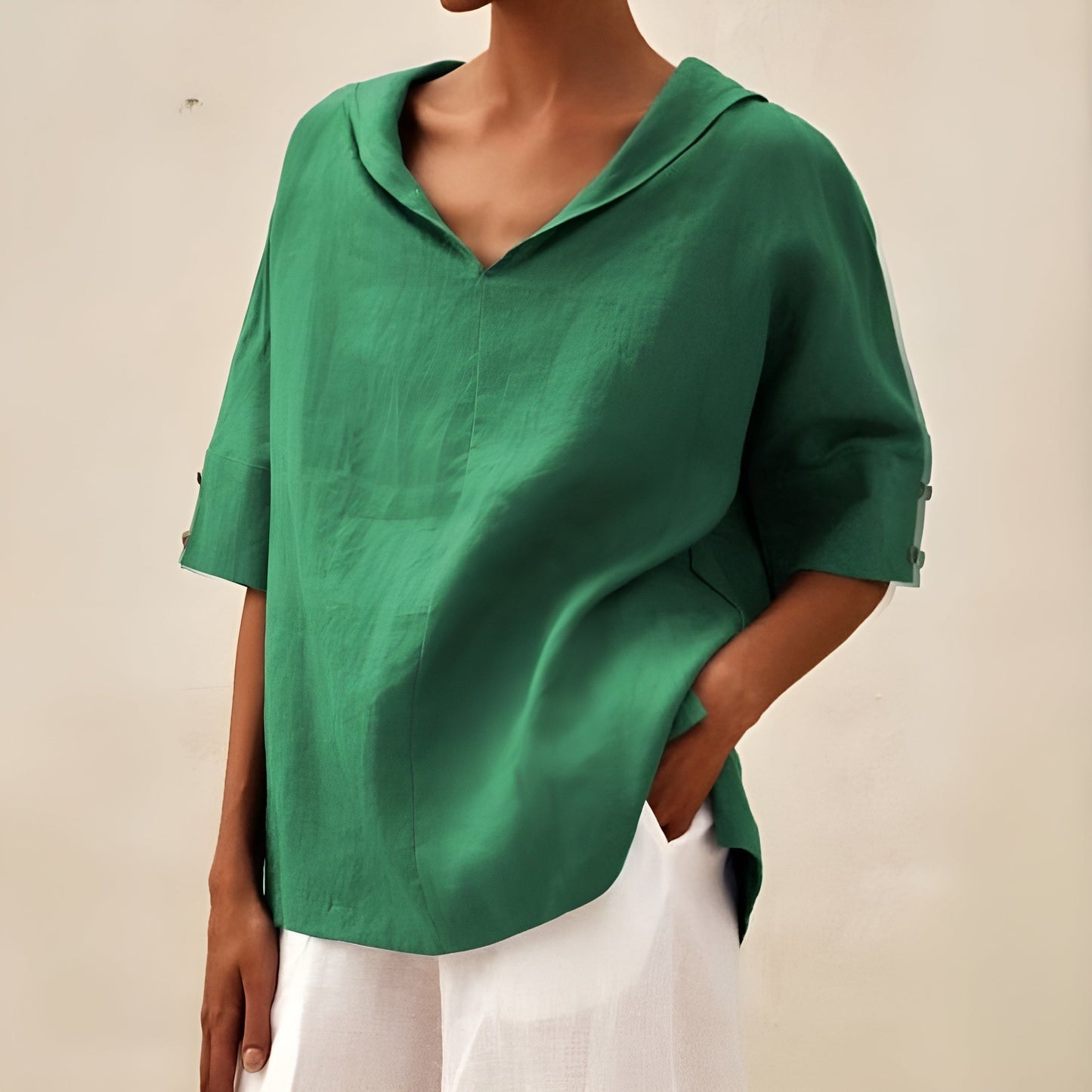 LINEN BLOUSE