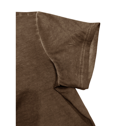 Vintage crew neck henley summer base layer outdoor short-sleeve T-shirt