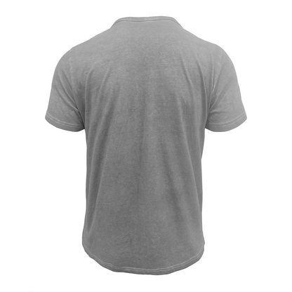 Vintage crew neck henley summer base layer outdoor short-sleeve T-shirt