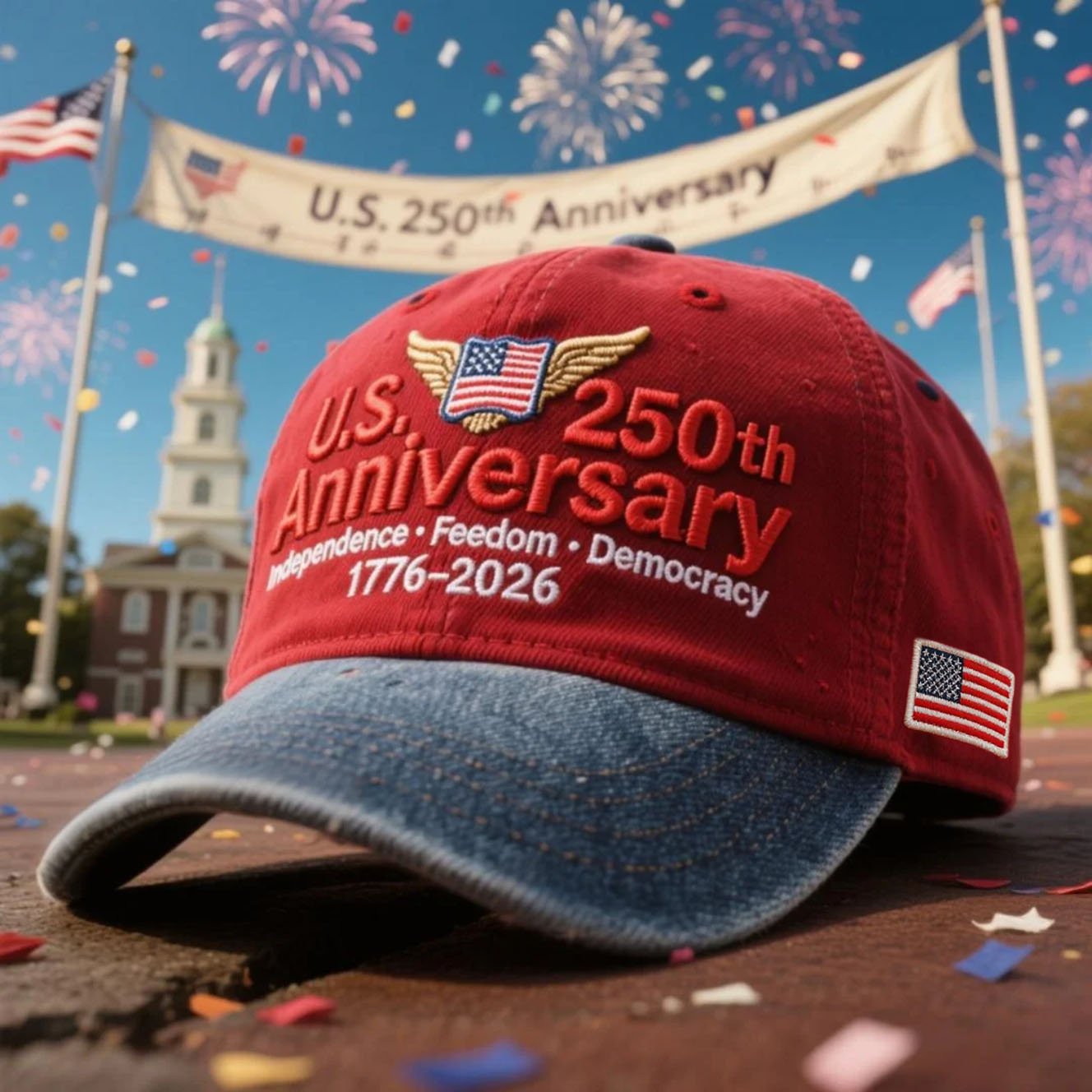 🔥LAST DAY 49% OFF - U.S. 250th  Anniversary Retro Washed Cap