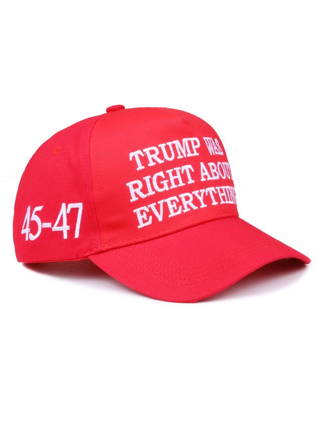 Royaura® Cotton Was Right About Everything Letter Printed Men's Duck Bill Baseball Cap