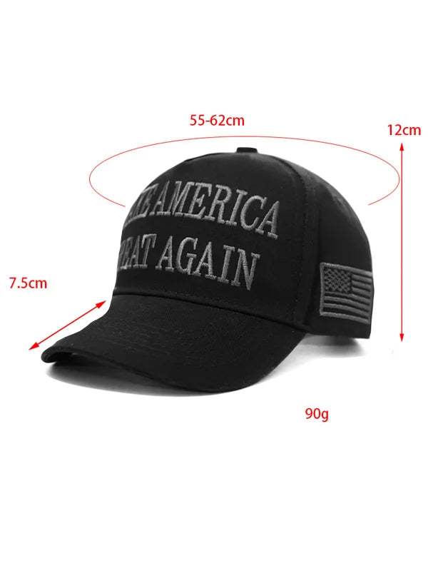 Royaura® Cotton Was Right About Everything Letter Printed Men's Duck Bill Baseball Cap