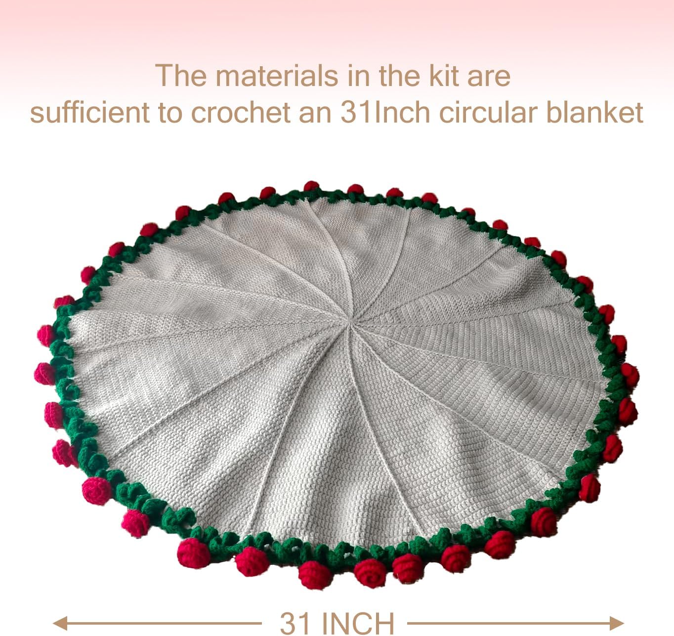 💝Thoughtful gift 50% OFF - Handmade Yarn DIY Bouquet & Blanket Material Kit