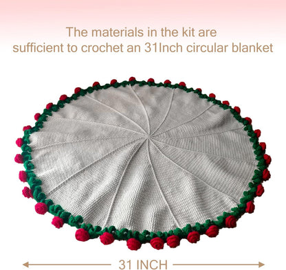 💝Thoughtful gift 50% OFF - Handmade Yarn DIY Bouquet & Blanket Material Kit