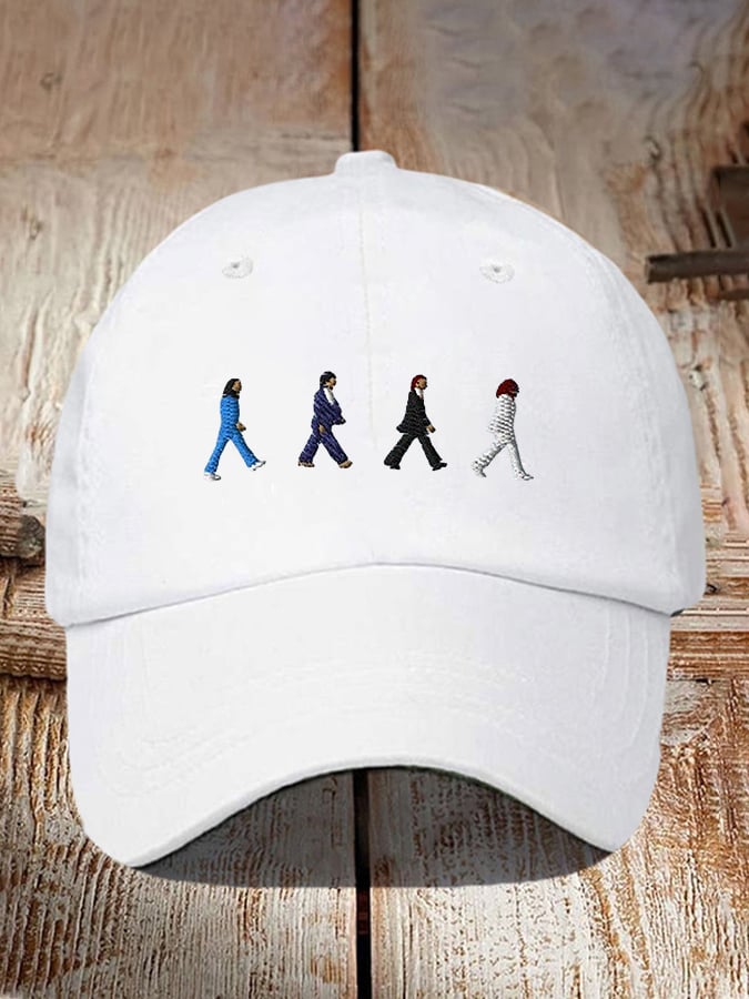 Retro The Band Print Casual Baseball Cap